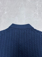 Ralph Lauren Men's Cable‑Knit Short‑Sleeve Polo Shirt