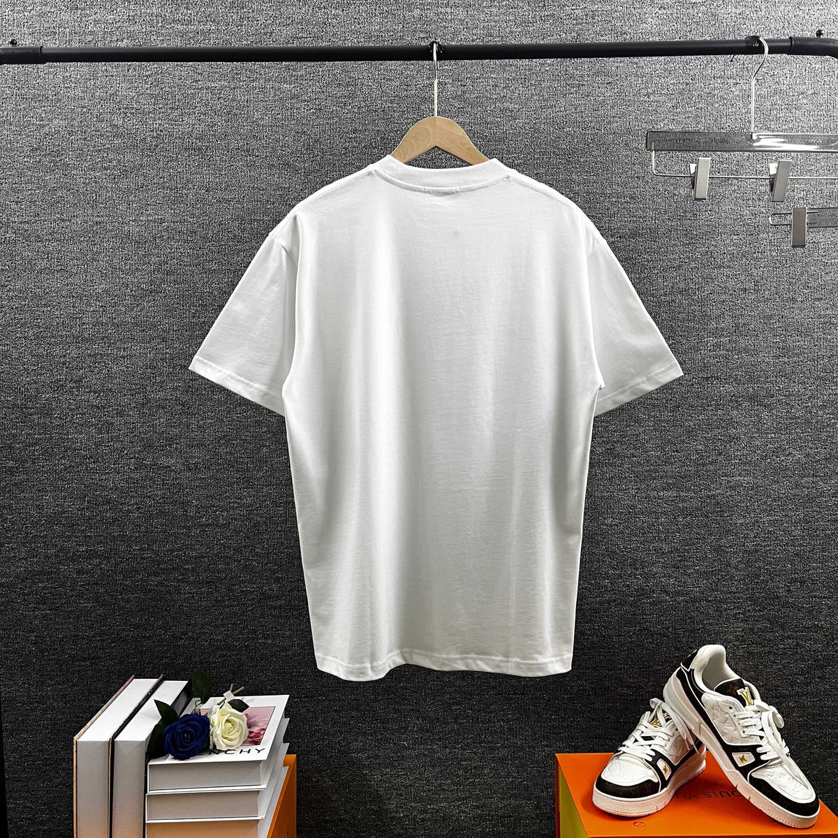 AMIRI MA Logo Riveted Letter Graphic Short‑Sleeve Tee