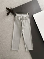Ralph Lauren Men's Grey Drawstring Straight‑Leg Sweatpants