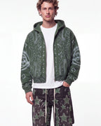 Vale Forever Flag Zip Up Hoodie Green