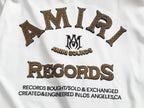 AMIRI Sounds Small Chest Logo Crew‑Neck Short‑Sleeve T‑Shirt