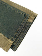 AMIRI Star‑Patch Elastic Waist Wide‑Leg Denim Pants
