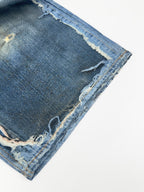 Acne Studios Distressed Denim Knee‑Length Shorts