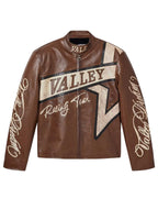 Vale Forever Machiatio Motocroxxx Leather Jacket Brown
