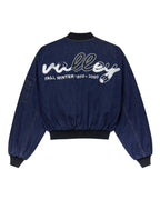 Vale Forever 1999-2000 Raw Denim Bomber Jacket Navy