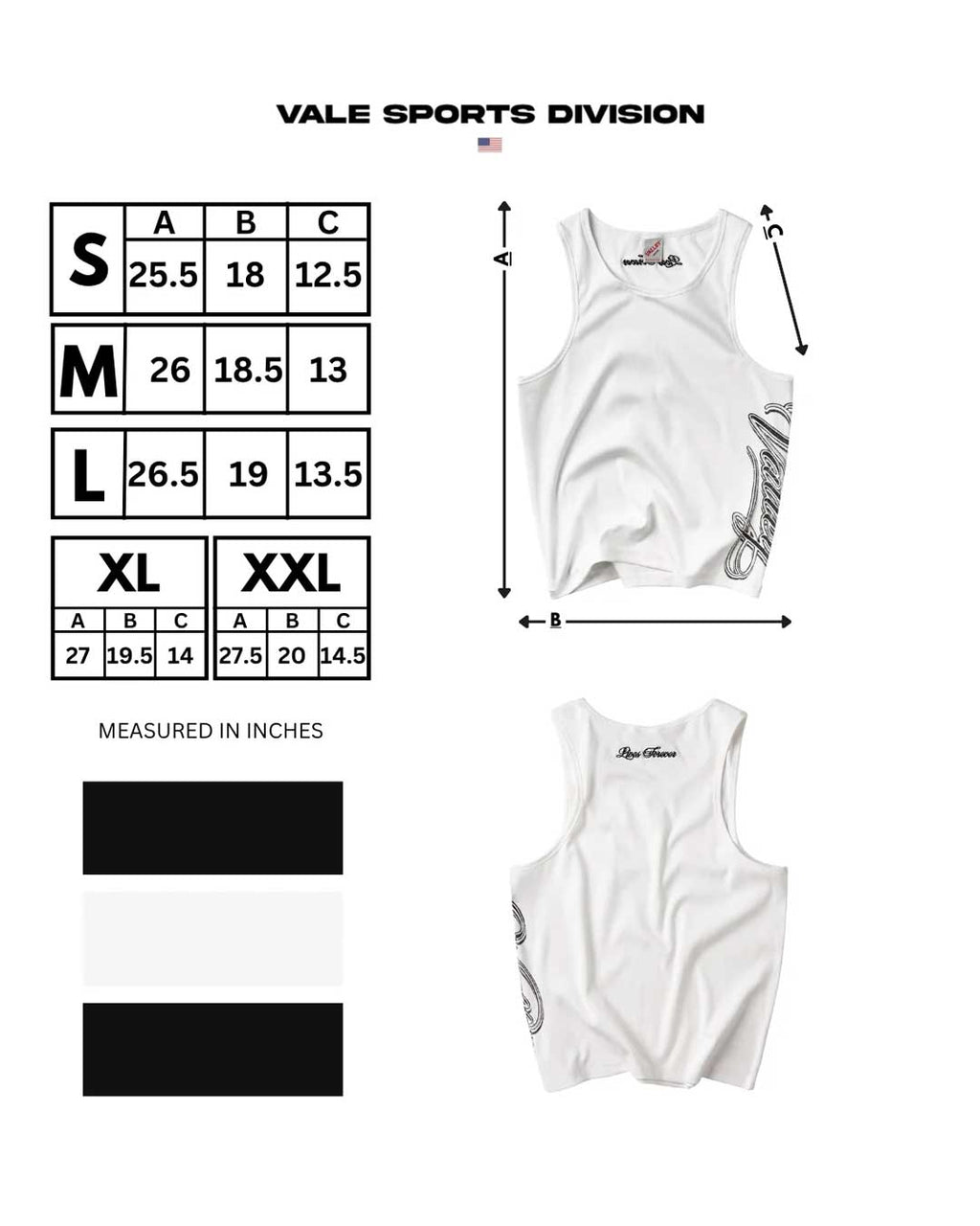 Vale Forever Cursive Tank Top 2 Pack