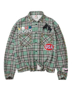 Vale Forever Jade Flannel Green
