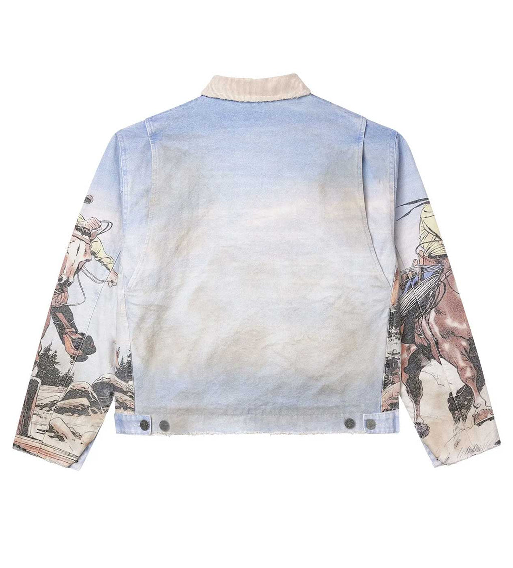 Vale Forever Stampede Trucker Jacket Blue