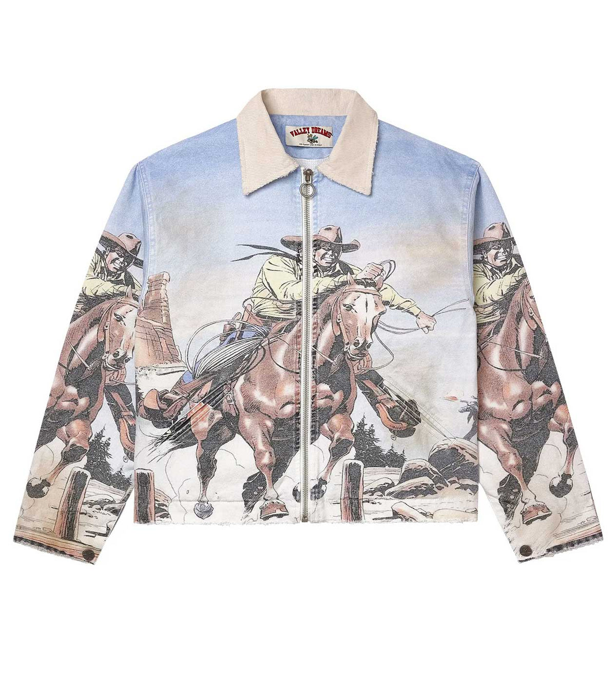 Vale Forever Stampede Trucker Jacket Blue