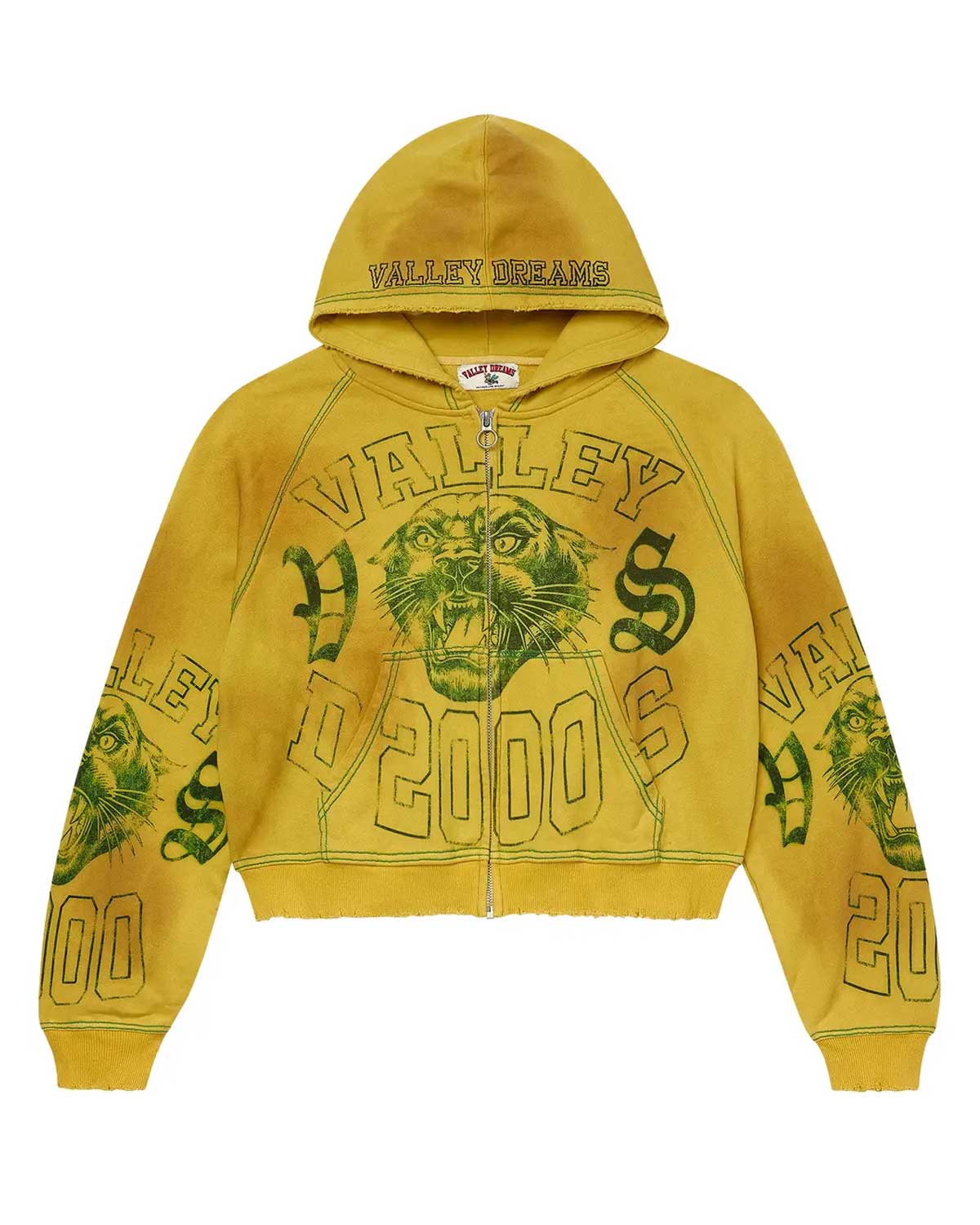 Vale Forever VSX 2000 Zip Up Hoodie Brasil Yellow