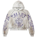 Vale Forever Army Zip Up Hoodie Grey