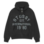 Stussy Established Zip Hoodie Black